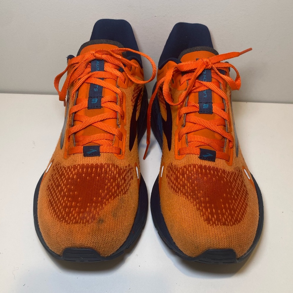 Brooks Launch GTS 9 Athletic Running Shoes Flame Orange Men’s Size 8.5 EUC